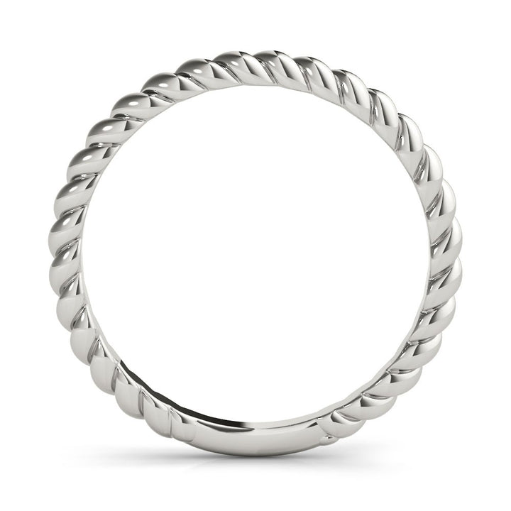 14K Gold Weaved Rope Design Band - Gold Bands with Designs - Design Jewellers Edmonton