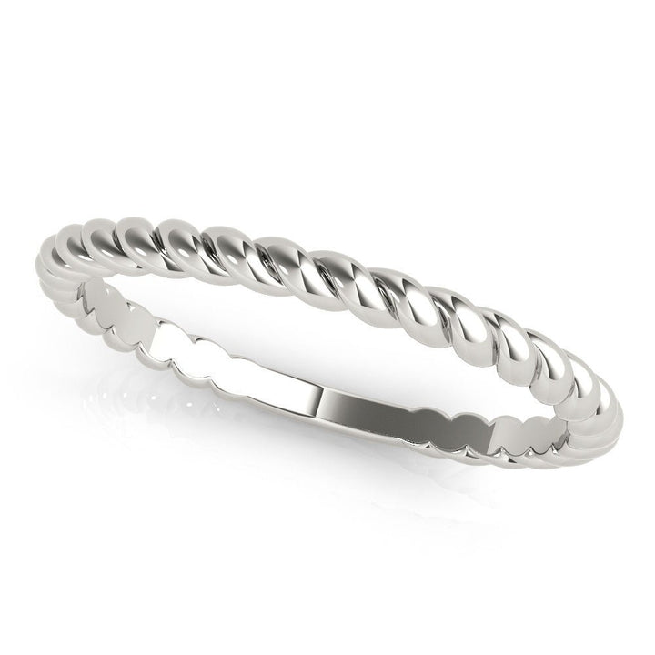 14K Gold Weaved Rope Design Band - Gold Bands with Designs - Design Jewellers Edmonton
