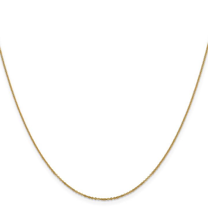 Gold 1.1mm Cable Chain, 16"