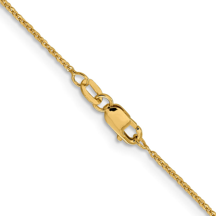 Gold 1.1mm Cable Chain, 16"