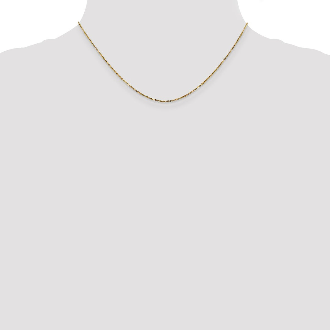 Gold 1.1mm Cable Chain, 16