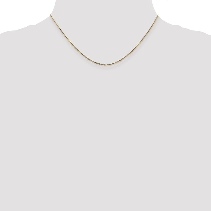 Gold 1.1mm Cable Chain, 16"