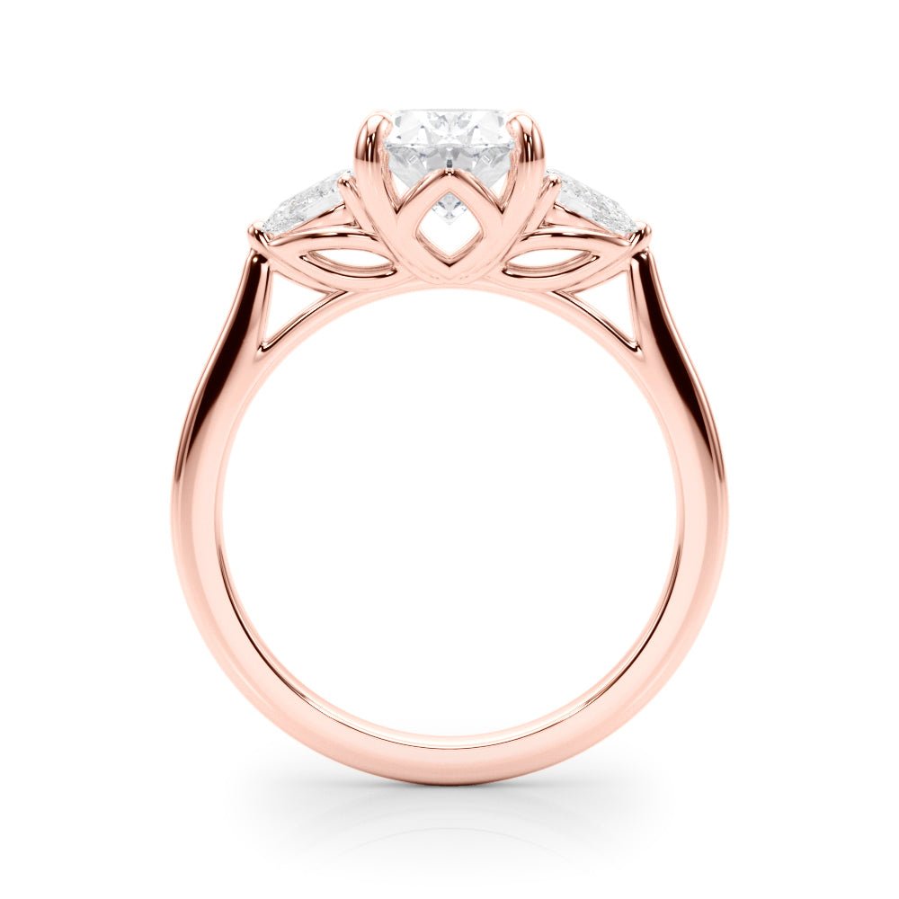 1.50CT 14K 3 Stone Oval and Pear Shape Diamond Ring - Engagement rings - Design Jewellers Edmonton