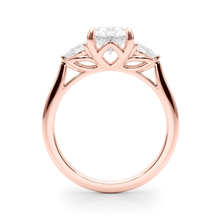 1.50CT 14K 3 Stone Oval and Pear Shape Diamond Ring - Engagement rings - Design Jewellers Edmonton