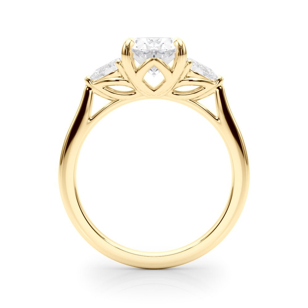 1.50CT 14K 3 Stone Oval and Pear Shape Diamond Ring - Engagement rings - Design Jewellers Edmonton