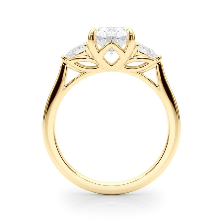 1.50CT 14K 3 Stone Oval and Pear Shape Diamond Ring - Engagement rings - Design Jewellers Edmonton