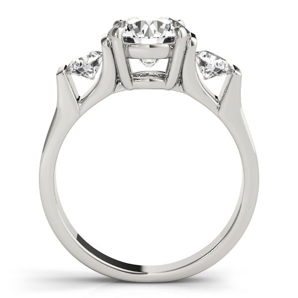 1.50CTW 14K Gold 3 Stone Bar Set Past, Present, Future Round Brilliant Cut Diamond Ring - Past, Present, Future - Design Jewellers Edmonton