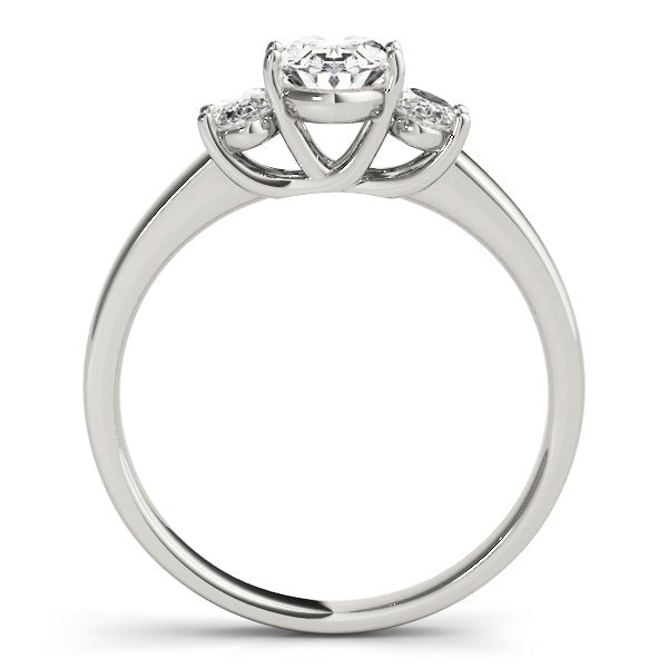 1.50CTW 14K Gold Ladies 3 Stone Design Past, Present, Oval Cut Diamond Ring - Past, Present, Future - Design Jewellers Edmonton