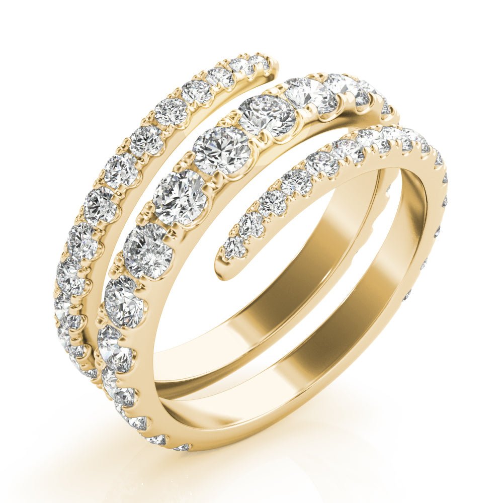 1.55CT Multirow Split Shank Swirl Ring - Fashion Ring - Design Jewellers Edmonton