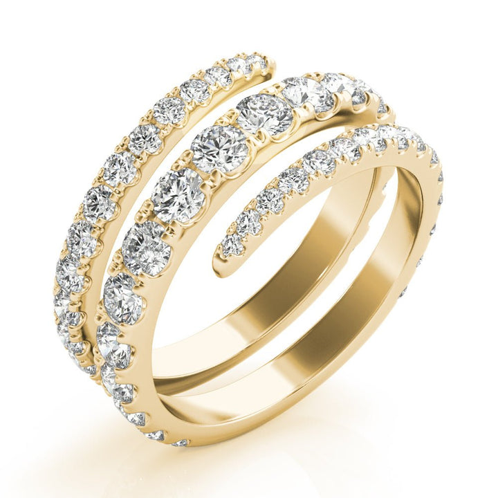 1.55CT Multirow Split Shank Swirl Ring - Fashion Ring - Design Jewellers Edmonton