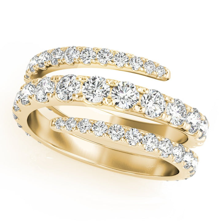 1.55CT Multirow Split Shank Swirl Ring - Fashion Ring - Design Jewellers Edmonton