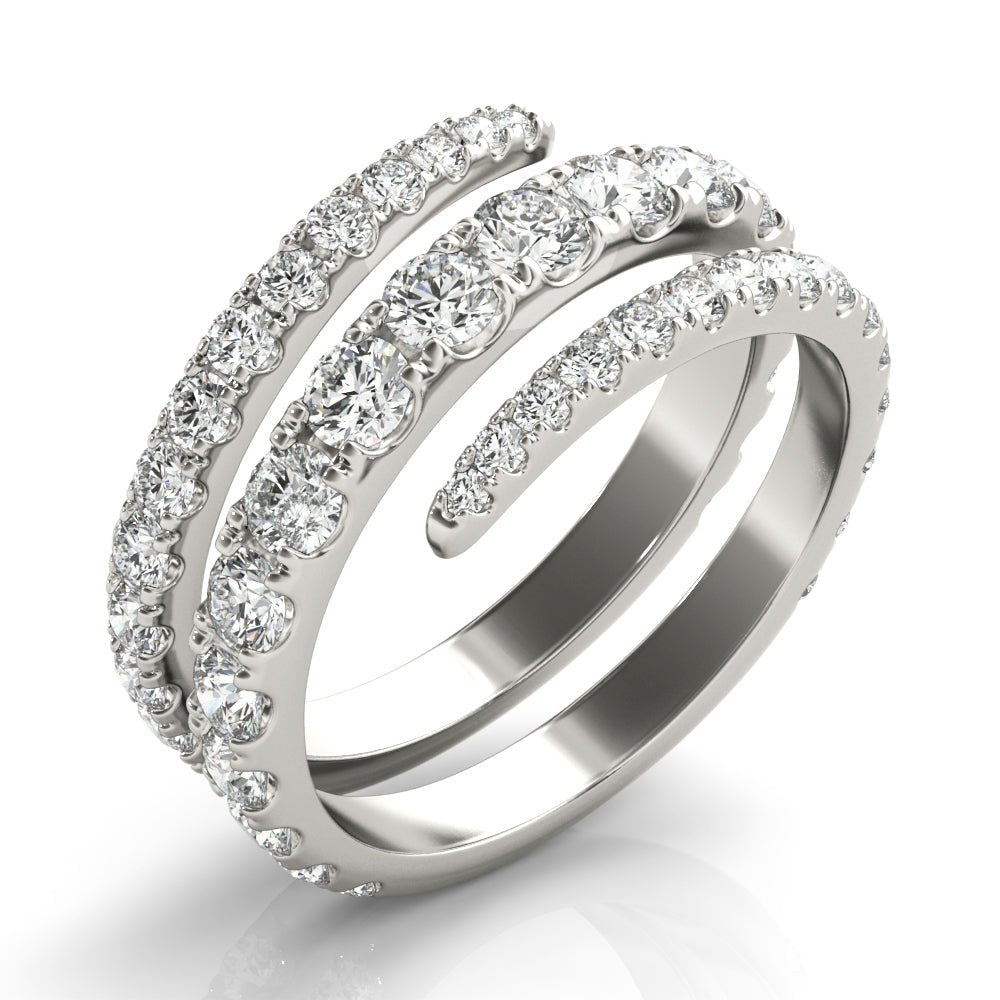1.55CT Multirow Split Shank Swirl Ring - Fashion Ring - Design Jewellers Edmonton