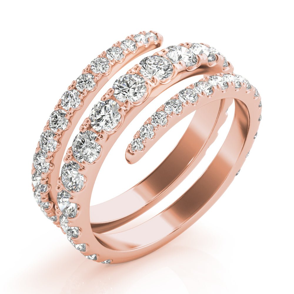 1.55CT Multirow Split Shank Swirl Ring - Fashion Ring - Design Jewellers Edmonton
