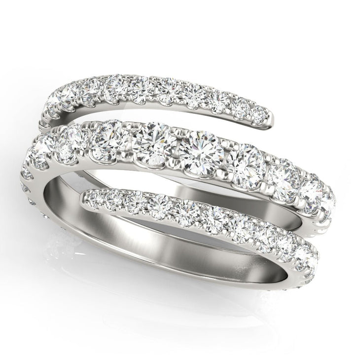 1.55CT Multirow Split Shank Swirl Ring - Fashion Ring - Design Jewellers Edmonton