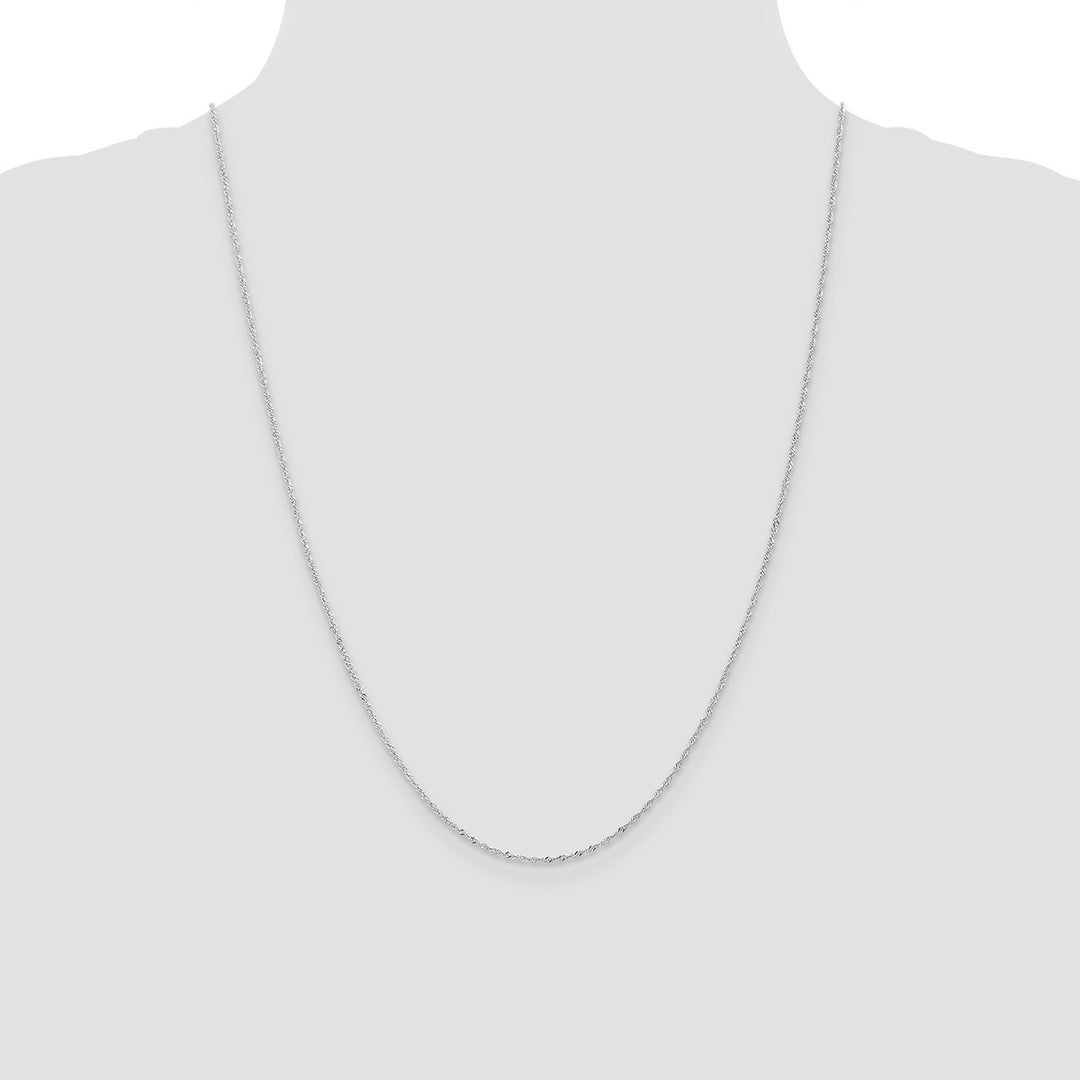 Gold 1mm Singapore Chain, 24