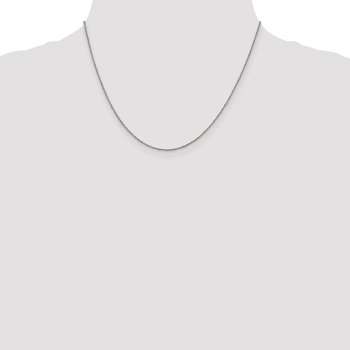 Gold 1mm Singapore Chain, 18"