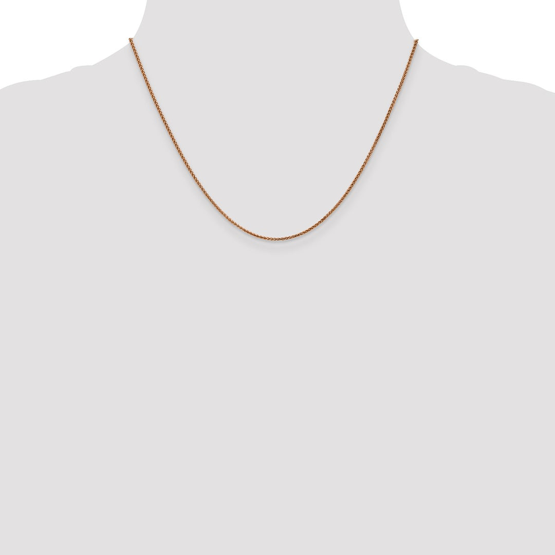Gold 1.2mm Spiga (Wheat) Chain, 18