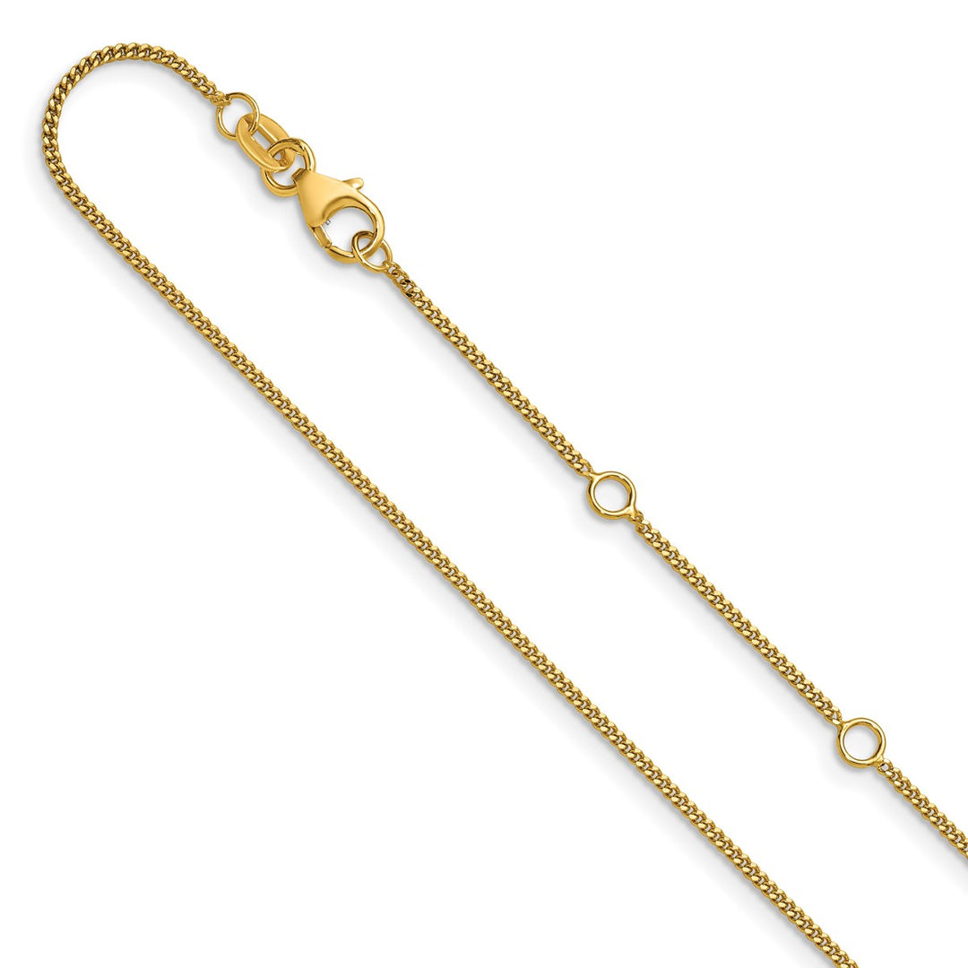 Gold 1.15mm Curb Chain, 18"