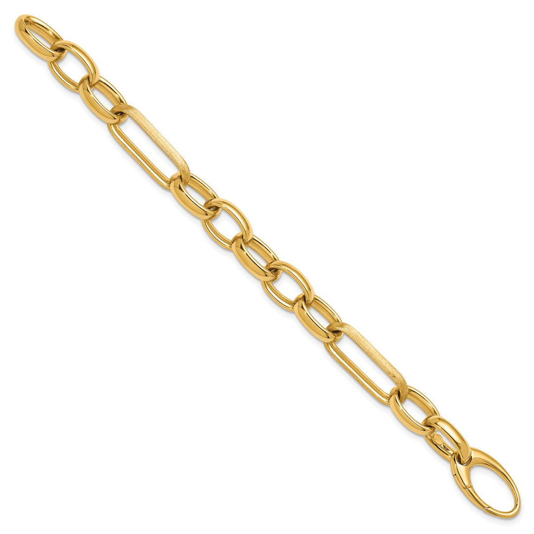 Gold 12.2mm Fancy Bracelet, 7.75