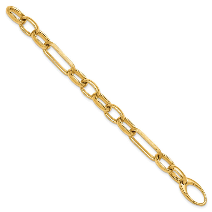 Gold 12.2mm Fancy Bracelet, 7.75"