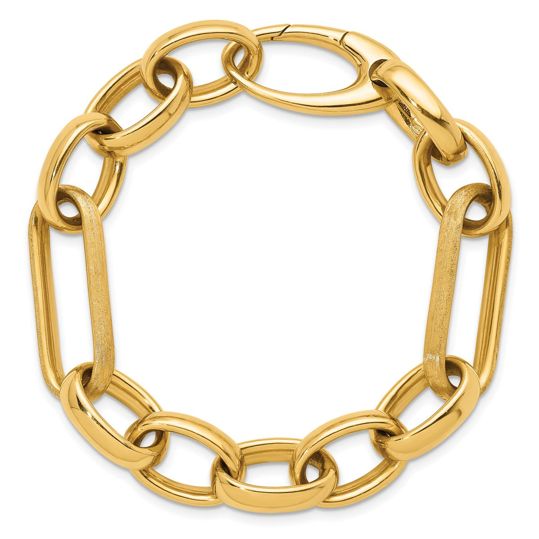 Gold 12.2mm Fancy Bracelet, 7.75