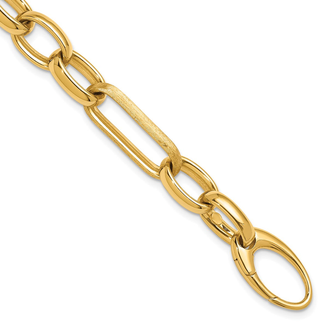Gold 12.2mm Fancy Bracelet, 7.75"