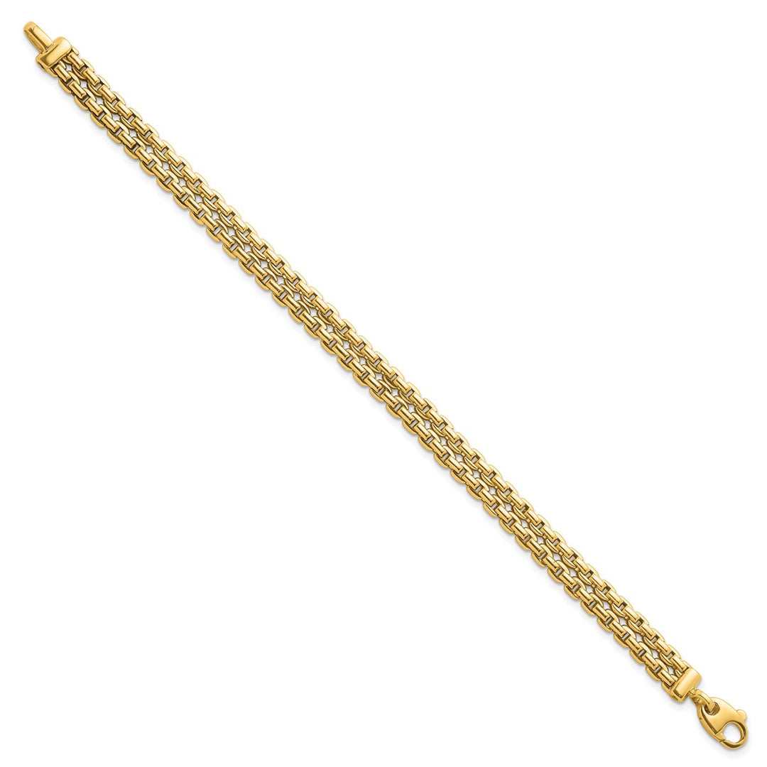 Gold 7mm Cable Bracelet, 7.25
