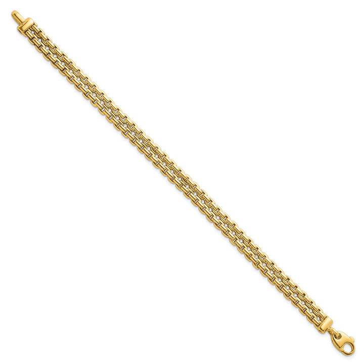 Gold 7mm Cable Bracelet, 7.25"
