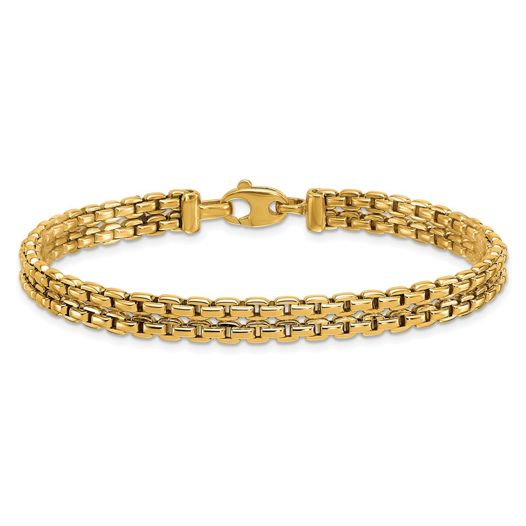 Gold 7mm Cable Bracelet, 7.25