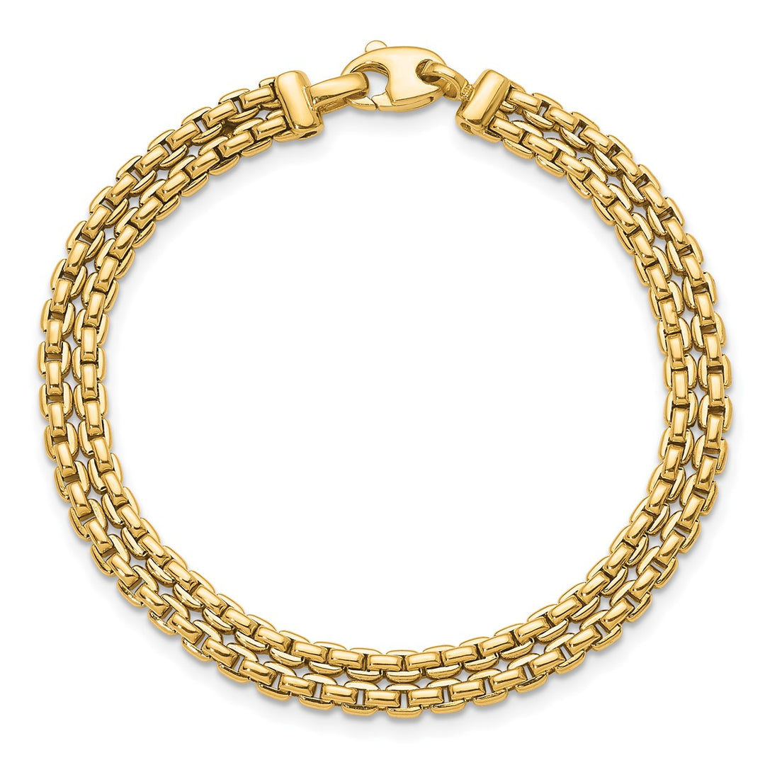 Gold 7mm Cable Bracelet, 7.25