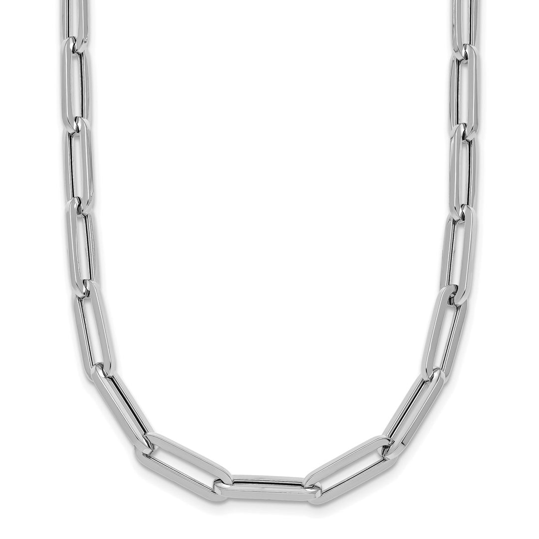 Gold 5.3mm Paperclip Necklace, 20"