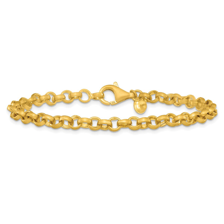 Gold 4.8mm Rolo Bracelet, 8"