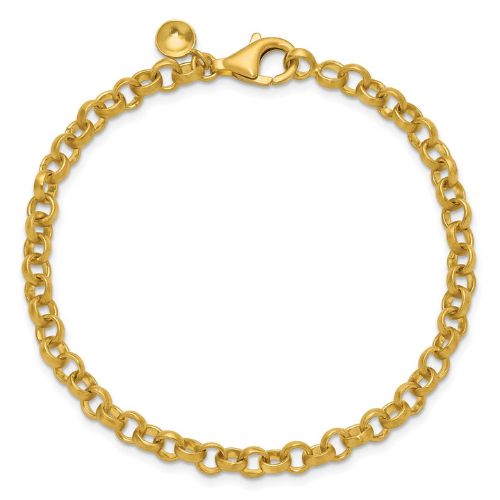 Gold 4.8mm Rolo Bracelet, 8"