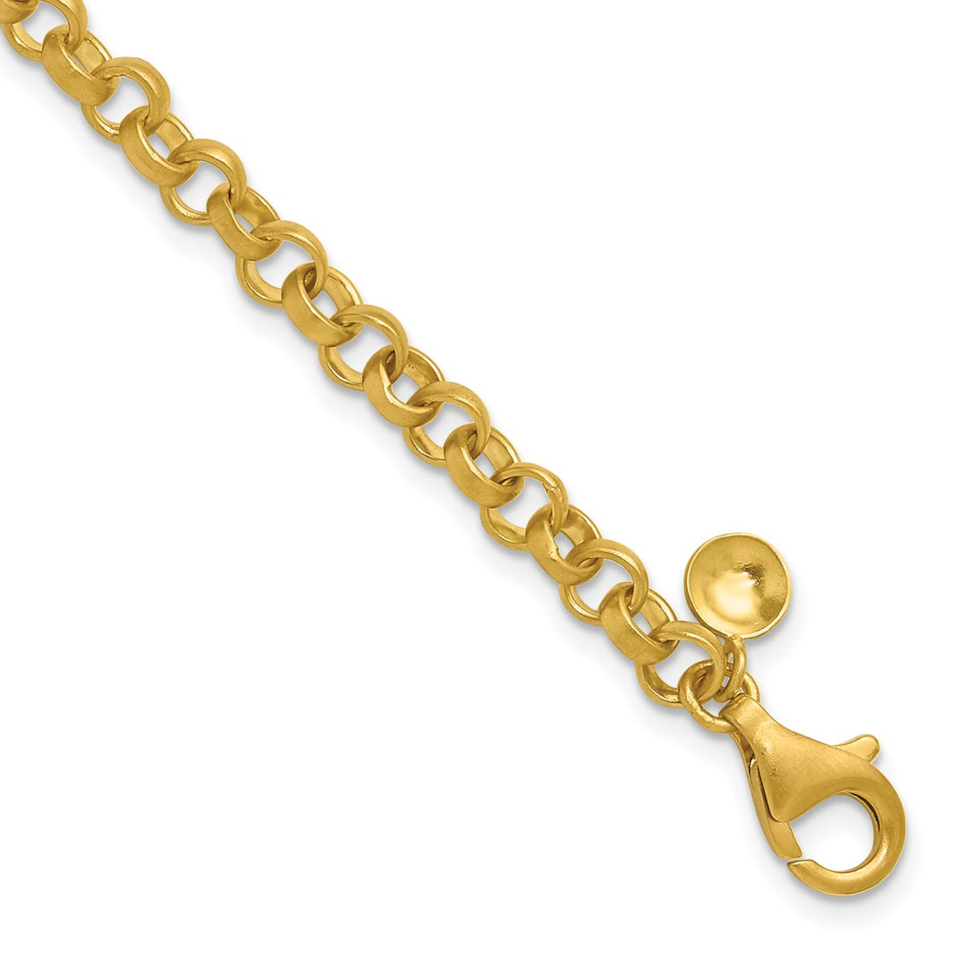 Gold 4.8mm Rolo Bracelet, 8"