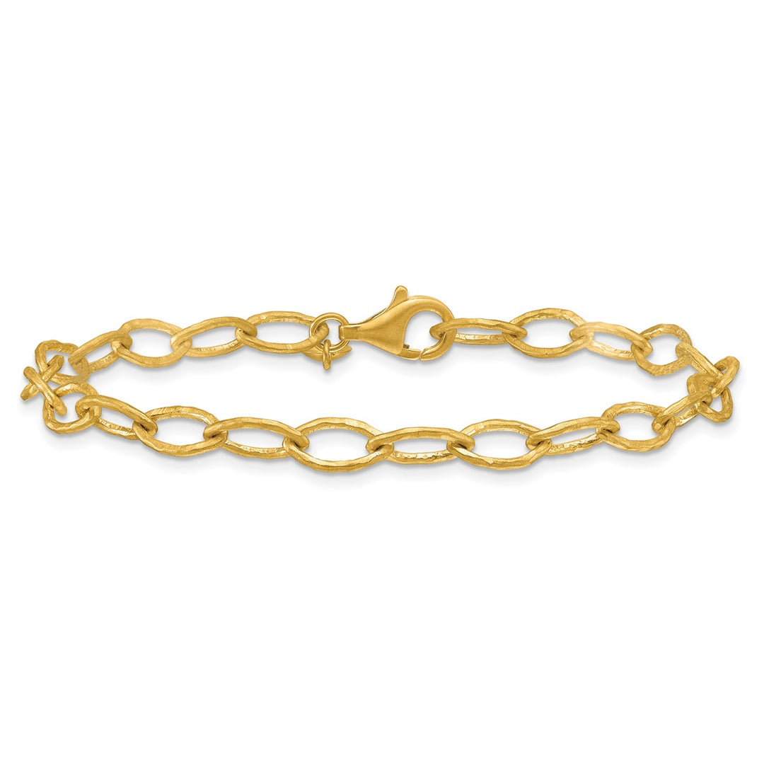 Gold 6mm Link, Other Bracelet, 7.5