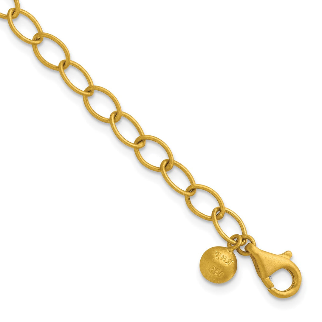 Gold 5mm Link, Other Bracelet, 7.5"
