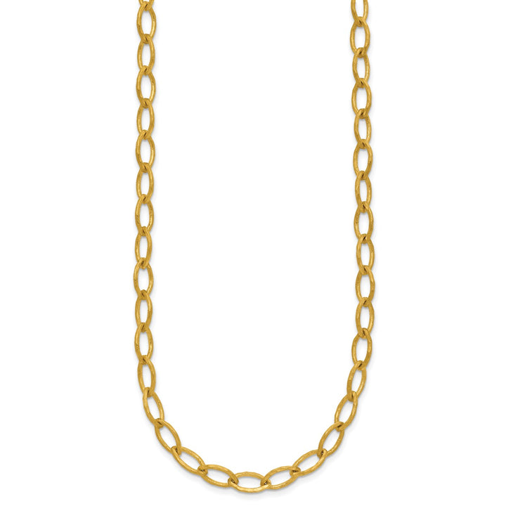 Gold 6mm Link, Other Necklace, 18"