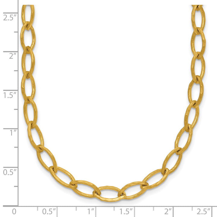 Gold 6mm Link, Other Necklace, 18"