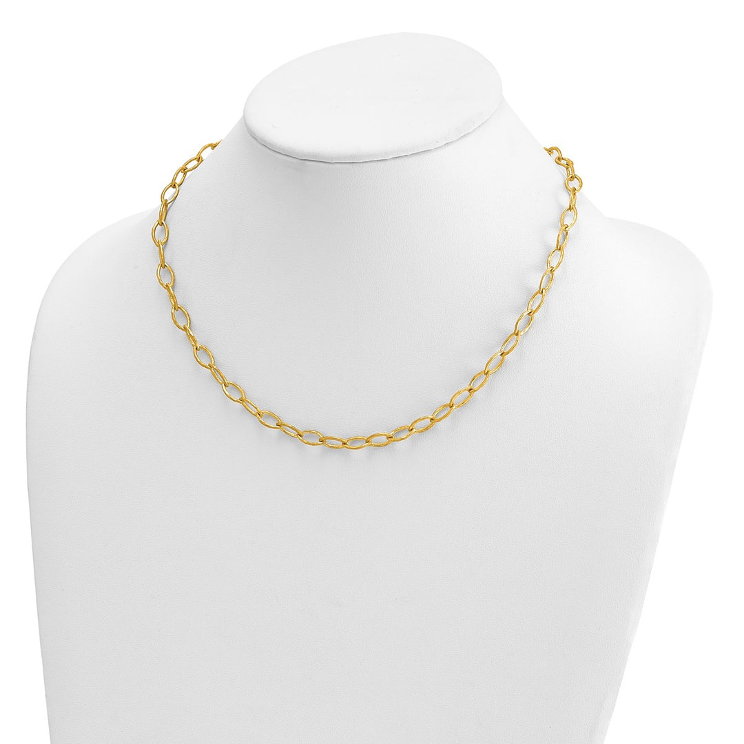 Gold 6mm Link, Other Necklace, 18