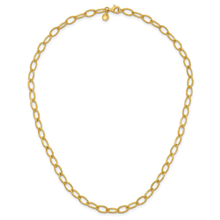 Gold 6mm Link, Other Necklace, 18"