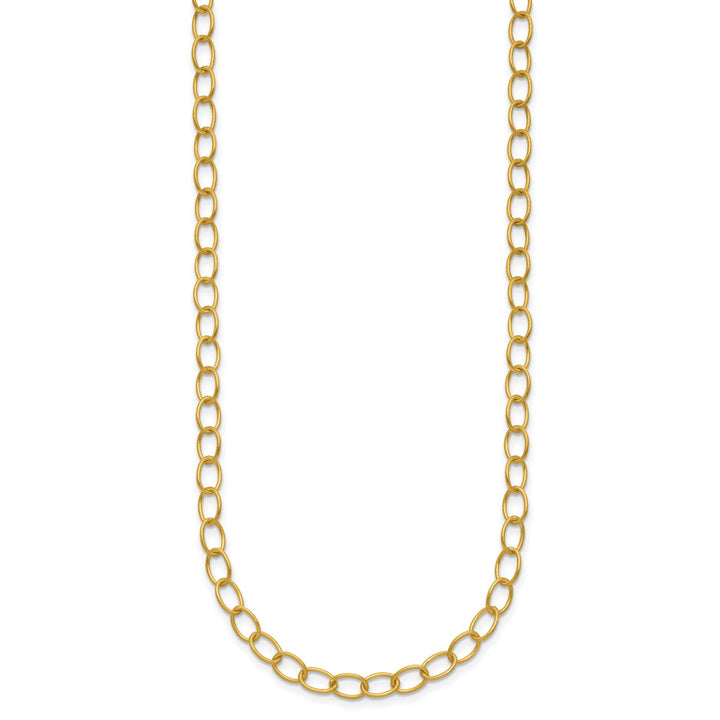 Gold 5mm Link, Other Necklace, 16"