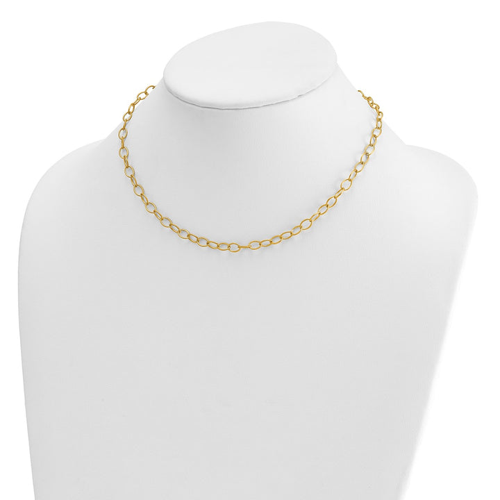 Gold 5mm Link, Other Necklace, 16"