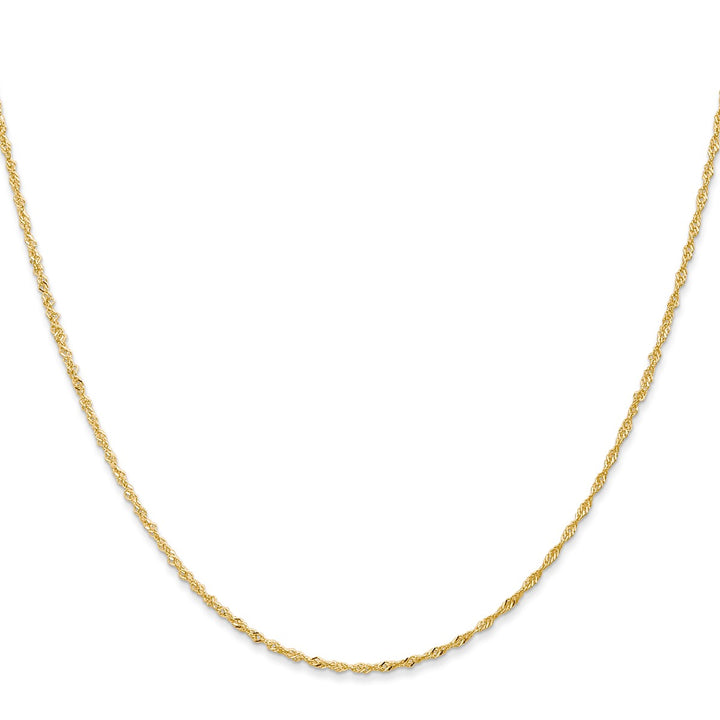 Gold 1.1mm Singapore Chain, 18"