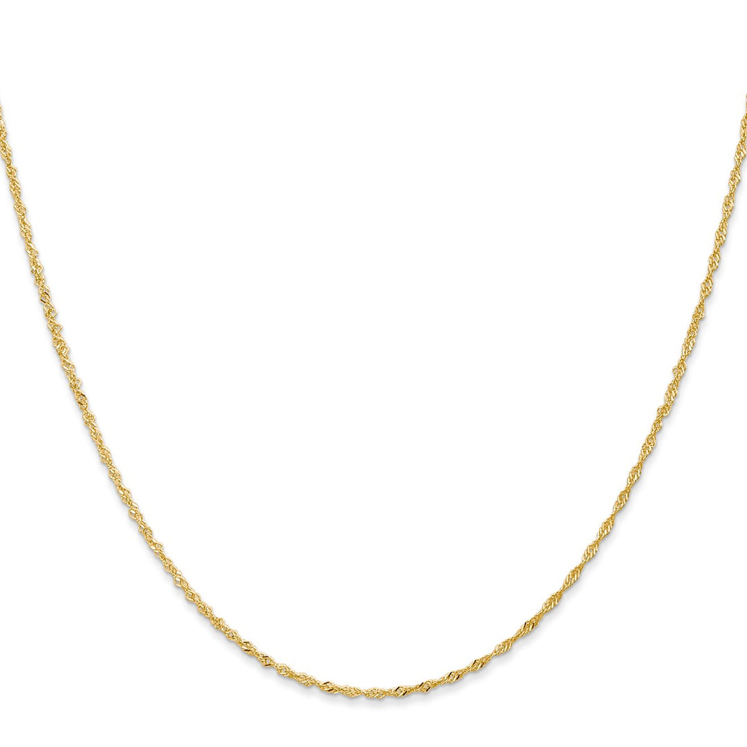 Gold 1.1mm Singapore Chain, 16