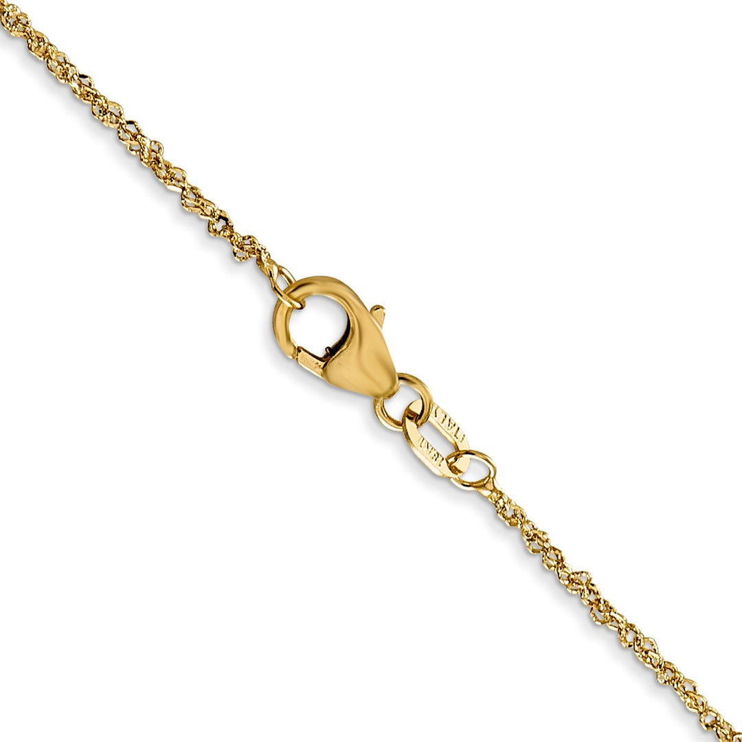 Gold 1.1mm Singapore Chain, 16