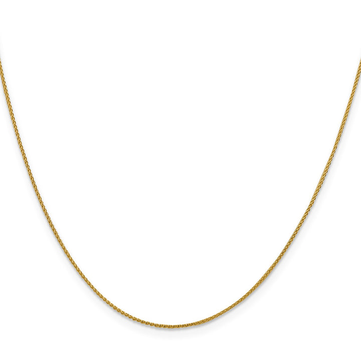 Gold 1mm Spiga (Wheat) Chain, 18"