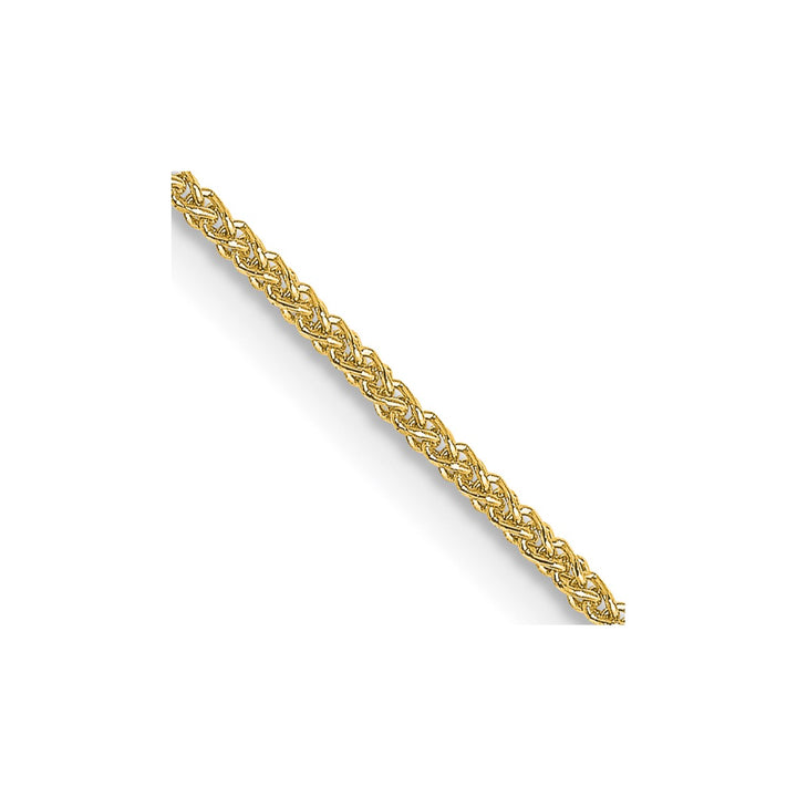 Gold 1mm Spiga (Wheat) Chain, 18"