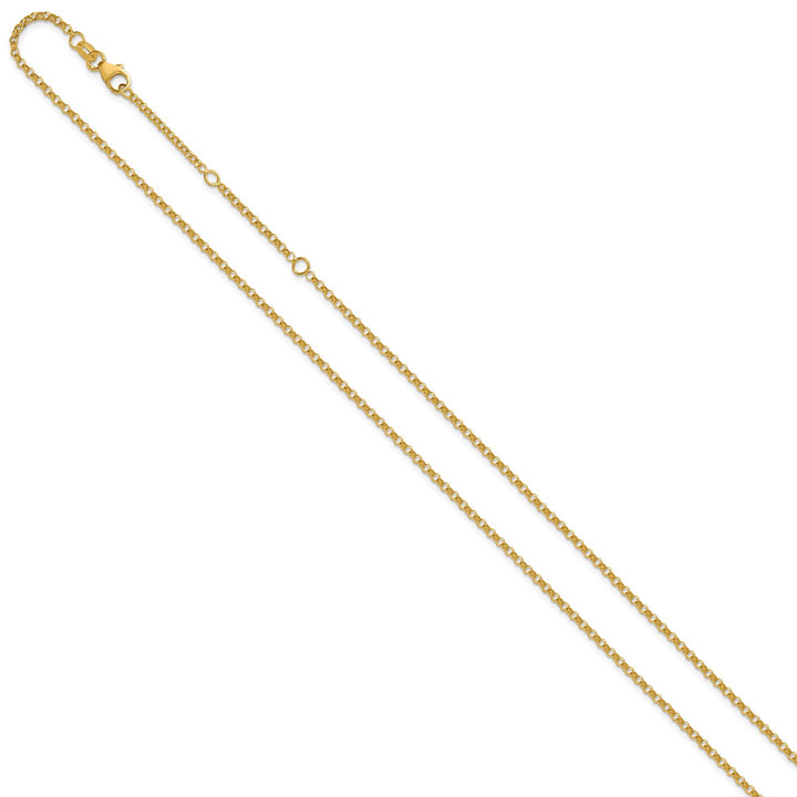 Gold 1.91mm Rolo Chain, 16"