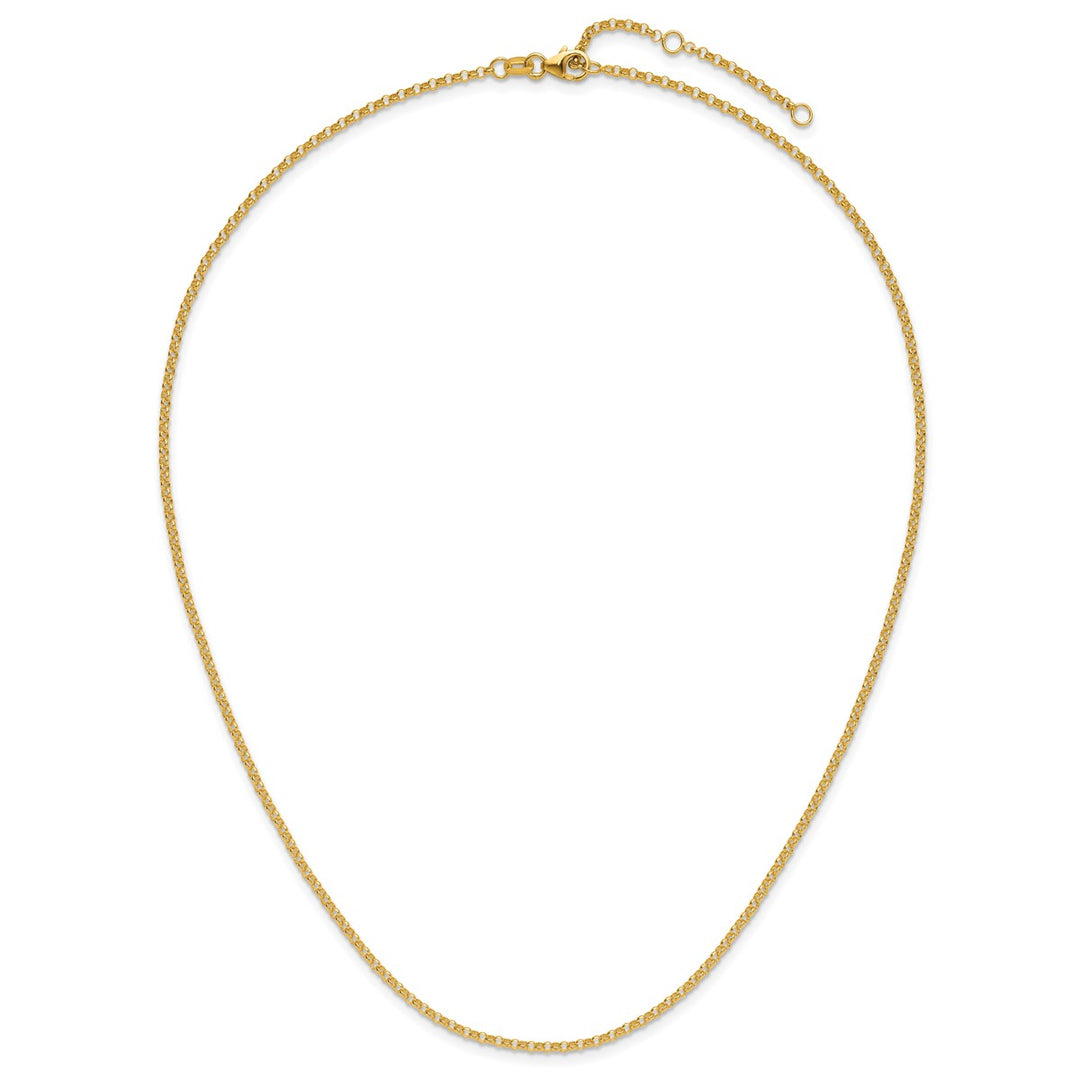 Gold 1.91mm Rolo Chain, 16