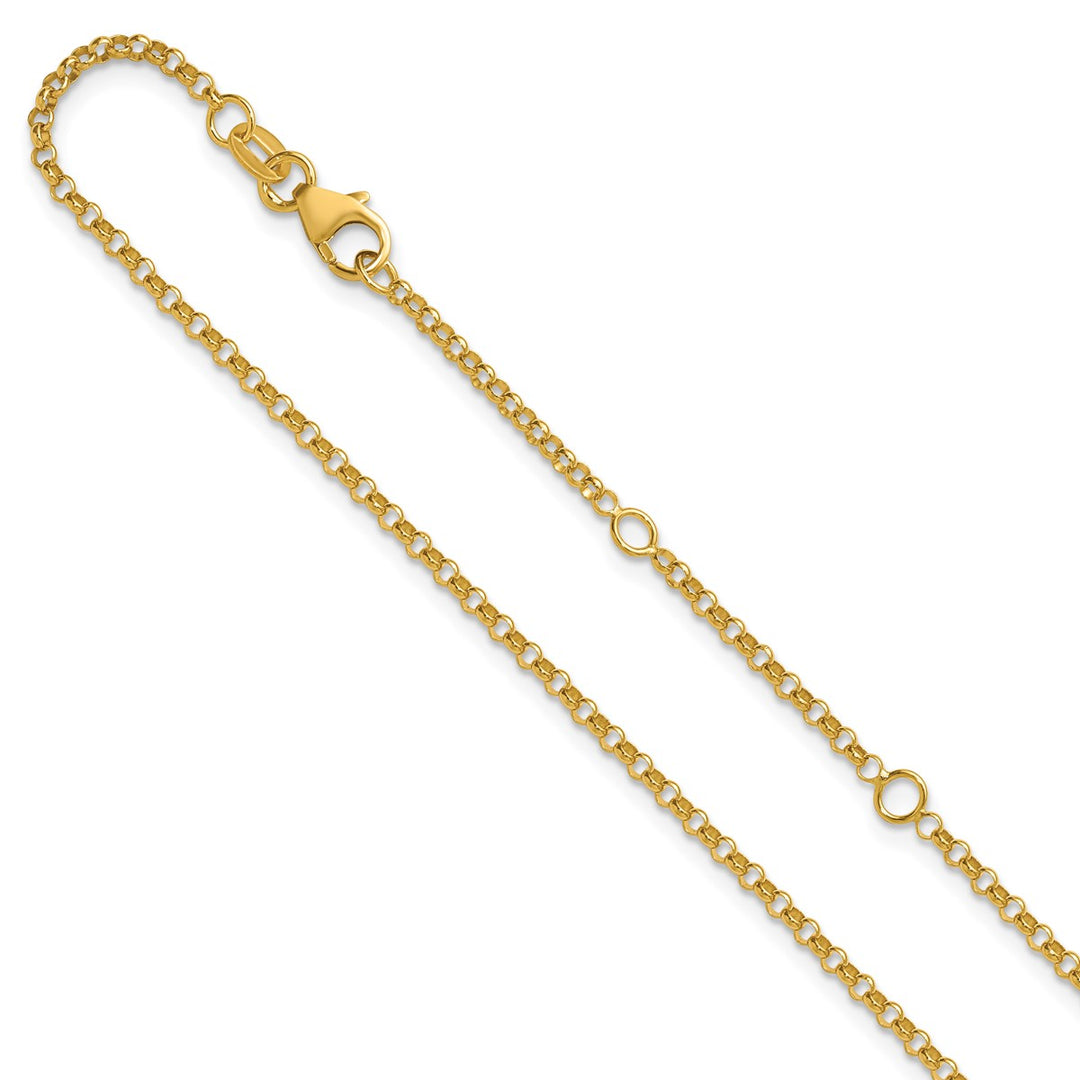 Gold 1.91mm Rolo Chain, 16"